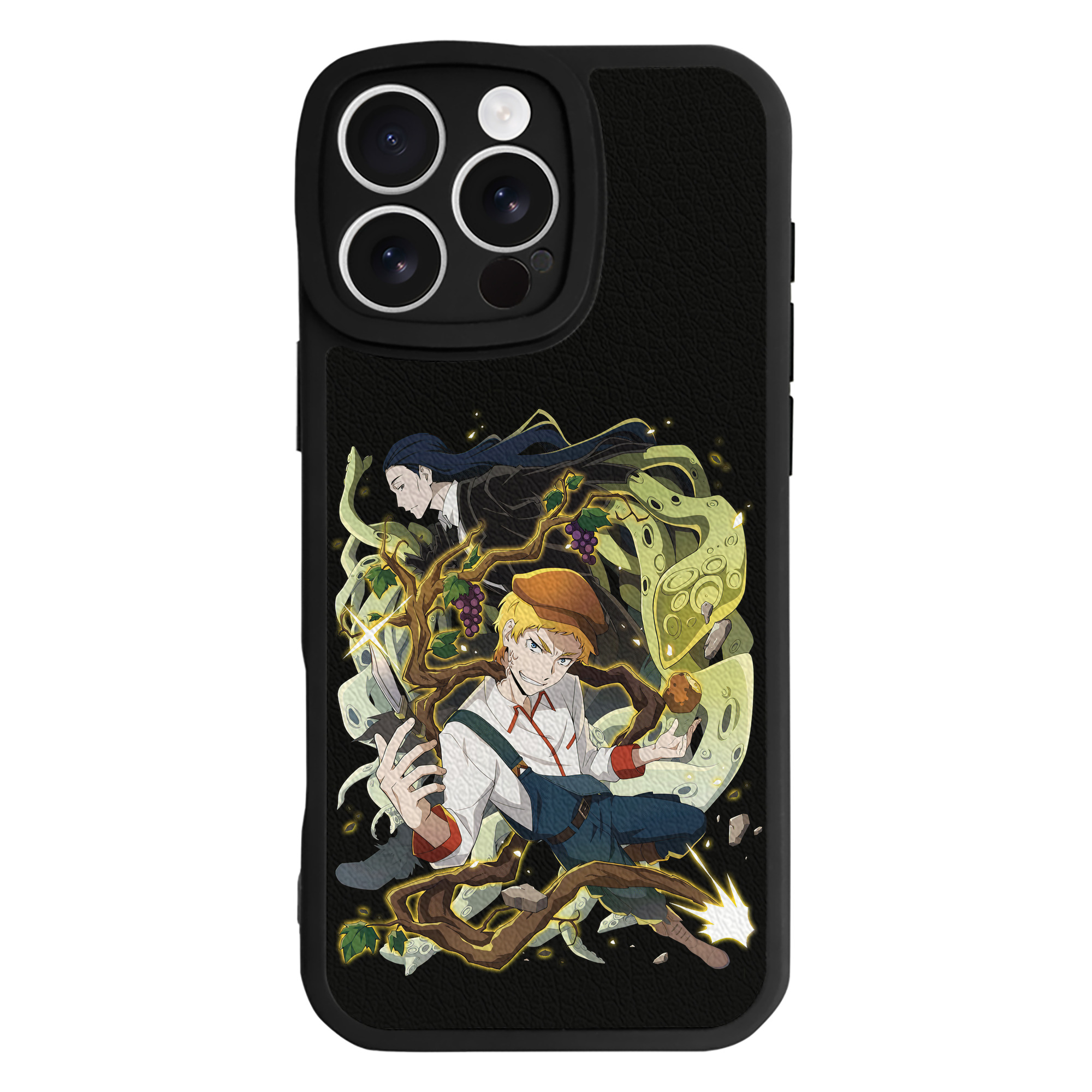 （画像用） 文豪ストレイドッグス Bungo Stray Dogs 【iPhone 16シリーズ対応】シリコンスマホケース（レザー調） 材質：シリコン